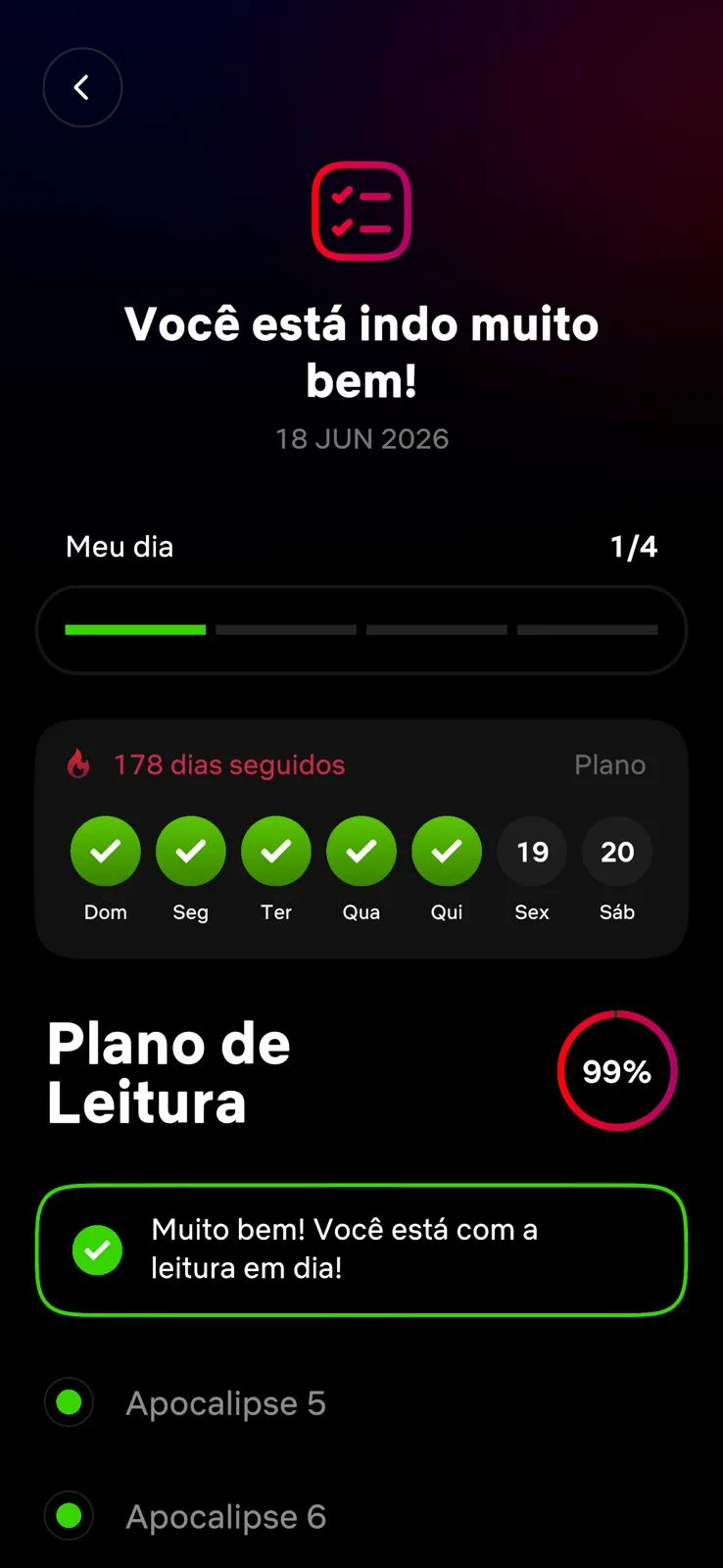 Plano de leitura